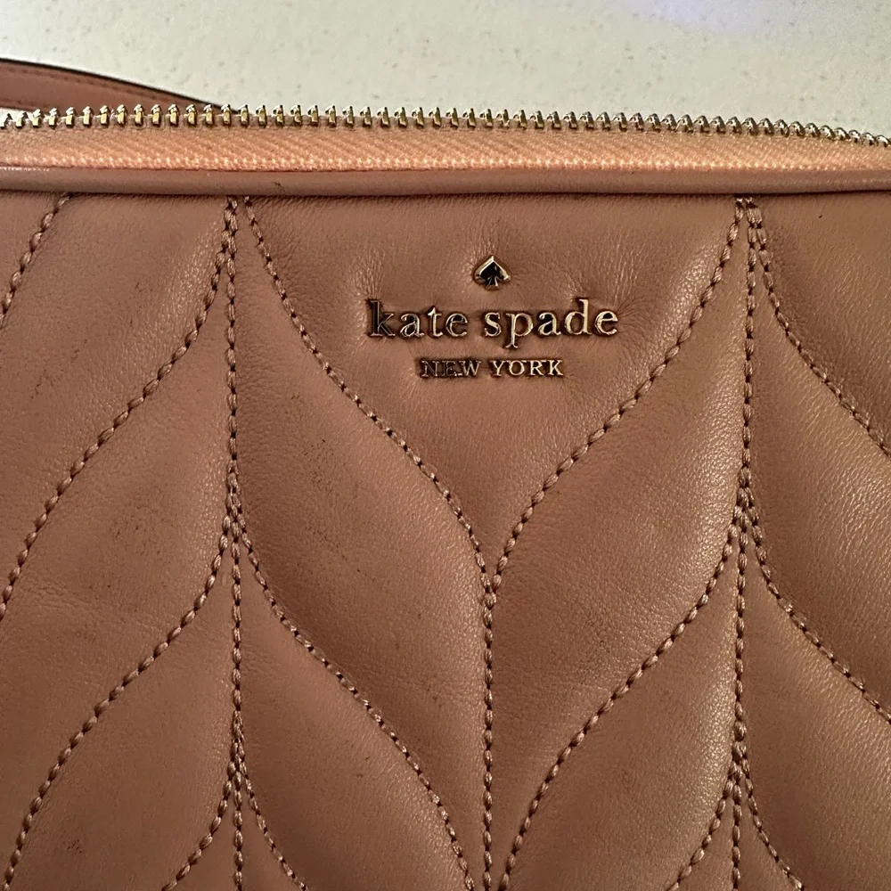 kate spade Blush Pink Quilted Leather Crossbody Bag